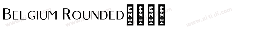 Belgium Rounded字体转换